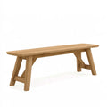 Panca 180 x 40 x 45 cm in legno naturale - stile rustico per ingresso e sala da pranzo